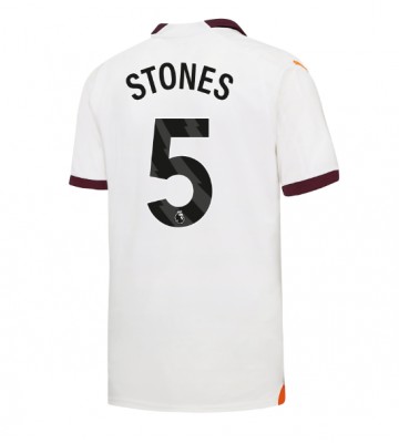 Manchester City John Stones #5 Koszulka Wyjazdowych 2023-24 Krótki Rękaw
